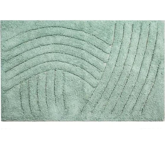 Коврик для ванной Bath Plus Crescent хлопок, 50х80 см, зеленый 5075-4