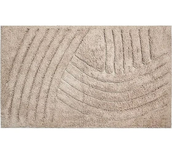 Коврик для ванной Bath Plus Crescent хлопок, 50х80 см, бежевый 5075-3 1