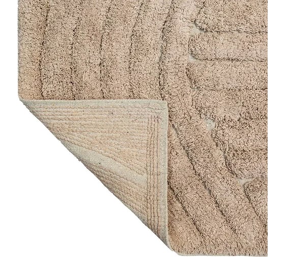 Коврик для ванной Bath Plus Crescent хлопок, 50х80 см, бежевый 5075-3