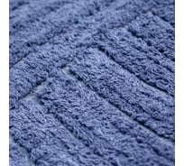 Коврик для ванной Bath Plus Crescent хлопок, 50х80 см, синий 5075-5