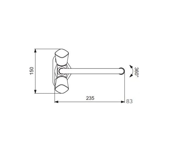 Смеситель для кухонной мойки Vidima QUADRO BA245AA 00041209