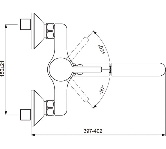Cмеситель для ванны/душа Vidima LOGIK BA281AA 00039244