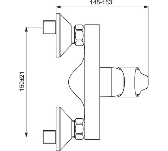 Смеситель для душа Vidima NEXT BA370AA 00039256