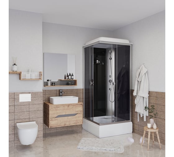 Душевая кабина NIAGARA Eco 900x900x2150 мм, 4 места E90/26Q/TN