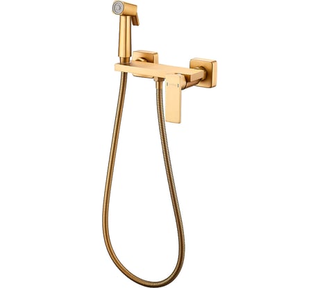 Гигиенический душ со смесителем HAIBA матовое золото HB5517-5