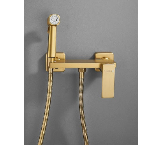 Гигиенический душ со смесителем HAIBA матовое золото HB5517-5