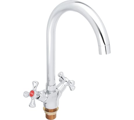 Смеситель для кухни RAIN Нефрит гайка, латунь, кран-буксы 1/2 561-267