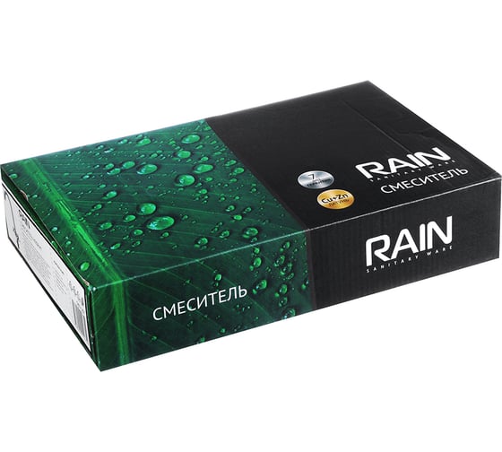 Смеситель для кухни RAIN Нефрит гайка, латунь, кран-буксы 1/2 561-267