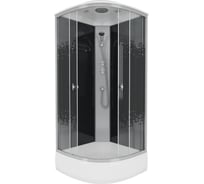 Душевая кабина NIAGARA NG-14BLACK 900x900x2150 мм, средний поддон 26 см, стекло мозаика 3504