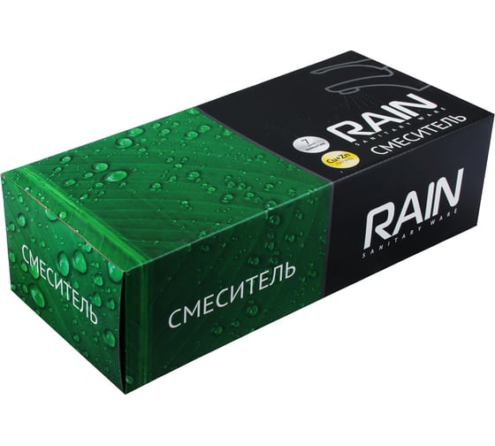 Смеситель для ванны RAIN Оникс длинный излив 35 см., без душевого набора, картридж 35 мм 561-268