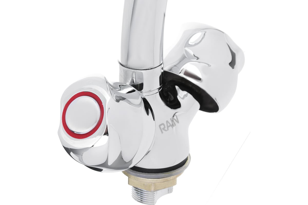 Смеситель для кухни RAIN Марс высокий излив, керамические кран-буксы 1/ ...