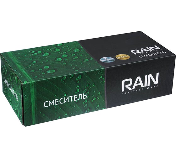 Смеситель для ванны RAIN Венера с длинным изливом, керамические кран-буксы 1/2 с  комплектом для душа 561-279