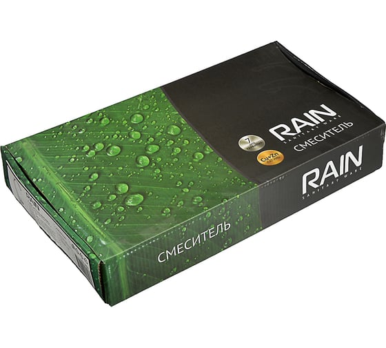 Смеситель для кухни RAIN Янтарь однорычажный, высокий, картридж 40 мм., гайка, латунь 561-301