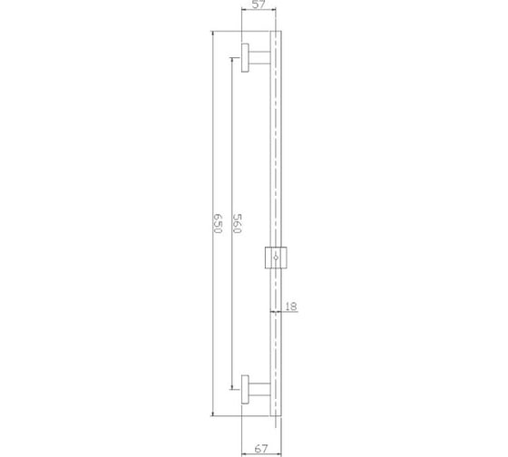 Душевая штанга HAIBA сталь HB8012