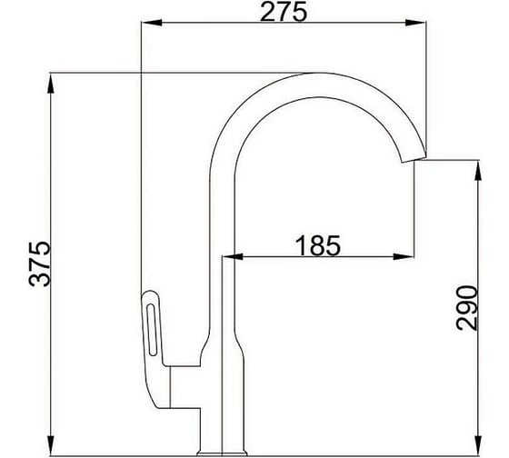 Смеситель для кухни HAIBA оружейная сталь HB70825-3