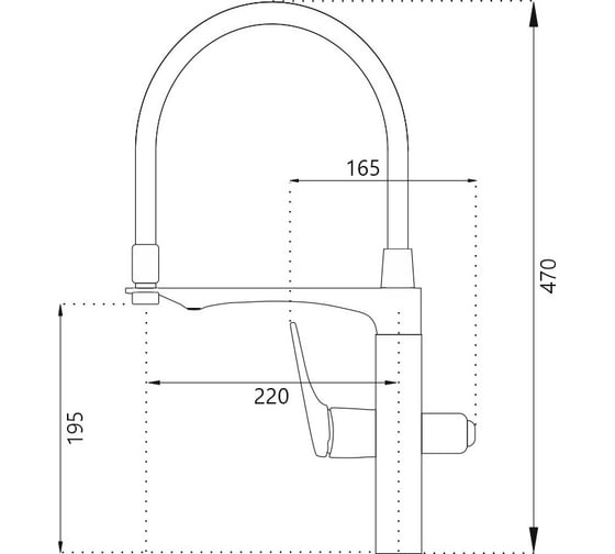 Смеситель для кухни с подключением фильтра воды HAIBA хром HB76816