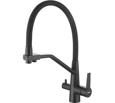 Смеситель для кухни с подключением фильтра воды HAIBA черный HB76822-7