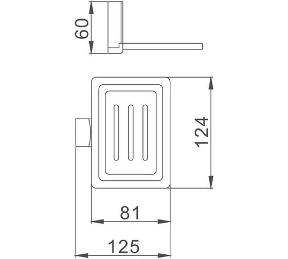 Мыльница HAIBA хром HB8802-1