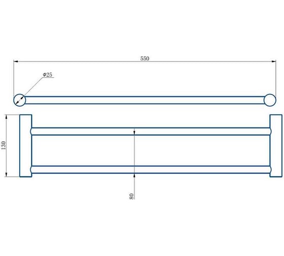 Полотенцедержатель HAIBA бронза HB8409-4