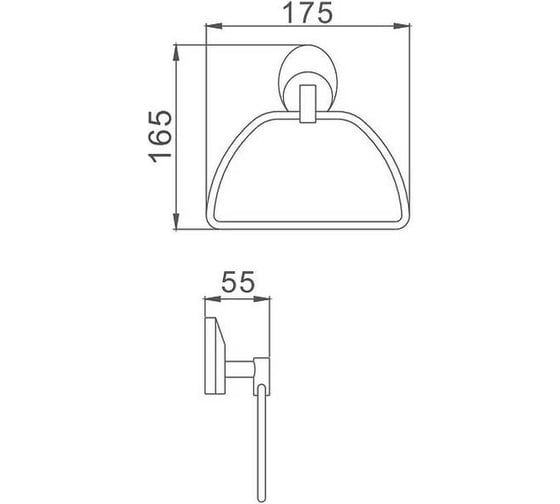 Полотенцедержатель HAIBA хром HB1604-2