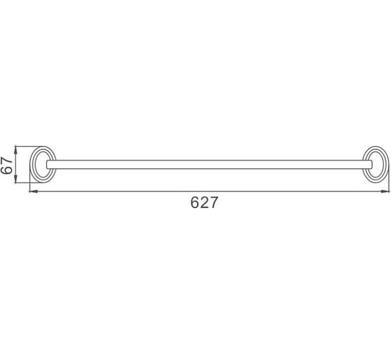 Полотенцедержатель HAIBA хром HB1501