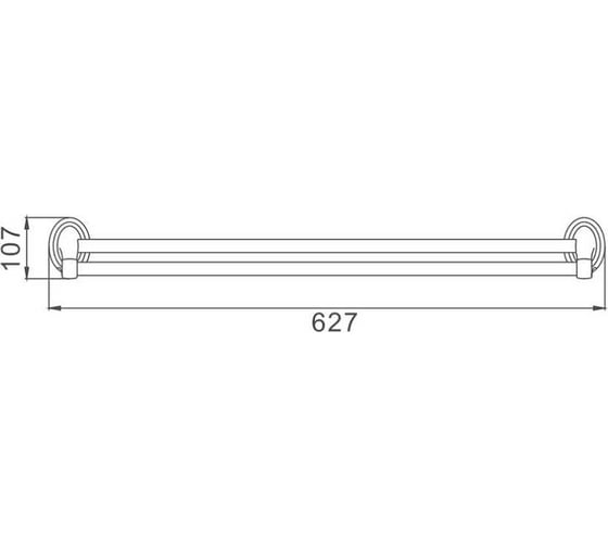 Полотенцедержатель HAIBA хром HB1509