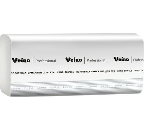 Полотенца бумажные VEIRO PROFESSIONAL 200 шт, Система H2, КОМПЛЕКТ 21 шт, Comfort, 127077 22739