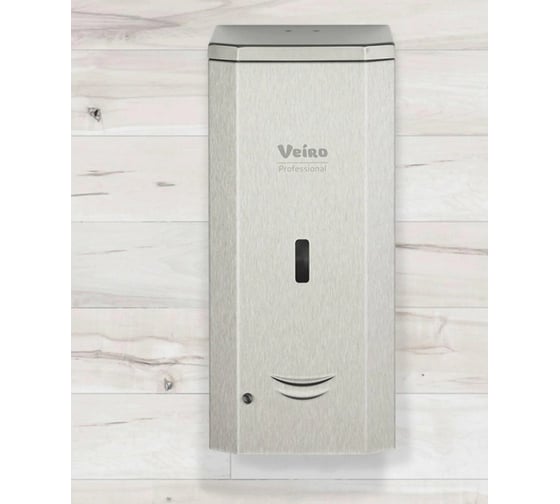 Диспенсер для мыла-пены VEIRO PROFESSIONAL FOAM STEEL сенсорный, 1 л., нержавеющая сталь 606368