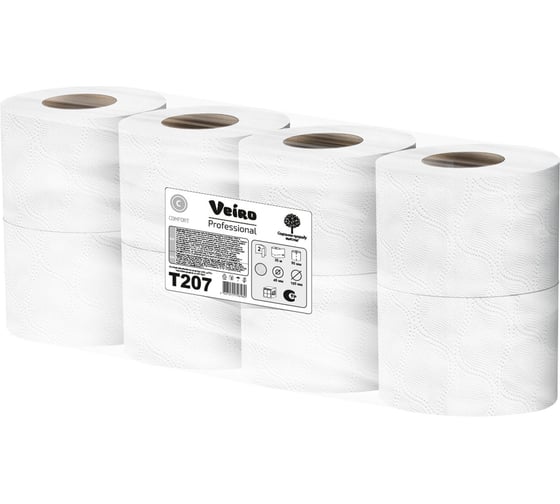Бумага туалетная VEIRO PROFESSIONAL 25 м., Система T4, КОМПЛЕКТ 48 шт., Comfort 127089 22482