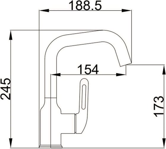 Смеситель для раковины HAIBA оружейная сталь HB10825-3