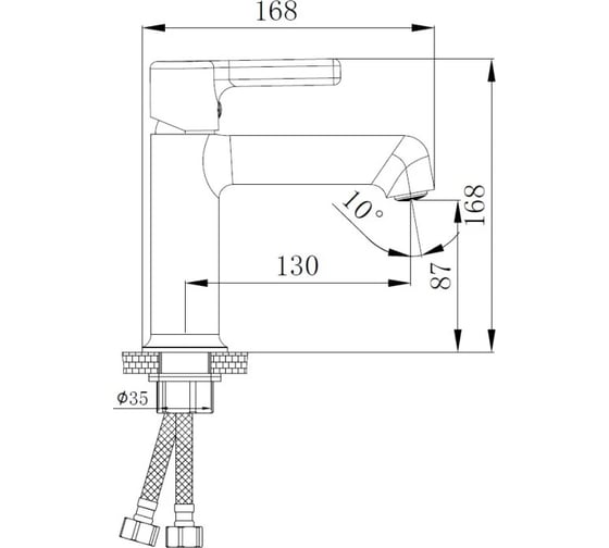 Смеситель для раковины HAIBA HB10814