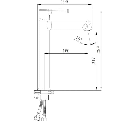 Смеситель для раковины HAIBA HB11814