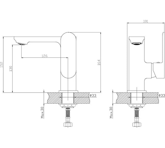 Смеситель для раковины HAIBA HB12590