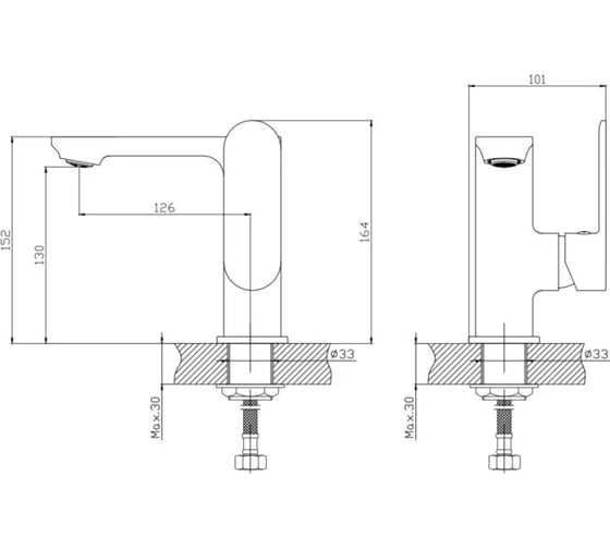Смеситель для раковины HAIBA HB12590-7
