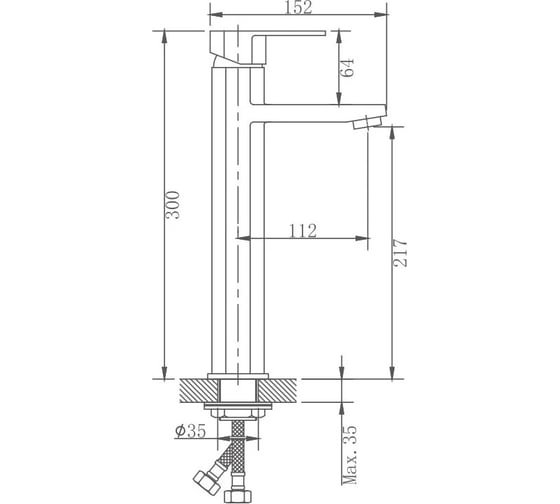 Смеситель для раковины HAIBA HB11806