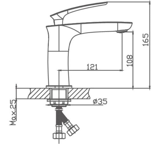 Смеситель для раковины HAIBA HB10616