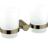 Стакан для ванной комнаты HAIBA двойной, бронза HB8408-4
