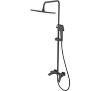 Душевая стойка со смесителем HAIBA 3 режима цвет черный HB24818-7
