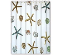 Штора для ванной HAIBA морские звезды HB75061