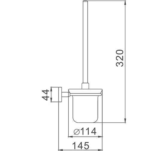 Ершик HAIBA хром HB8610