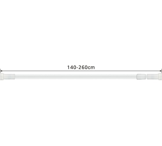 Карниз телескопический для ванной HAIBA HB75902