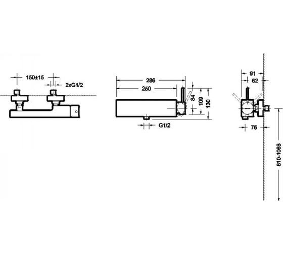 Смеситель для душа Bravat Arc F96061C-01-ENG 00-00021187