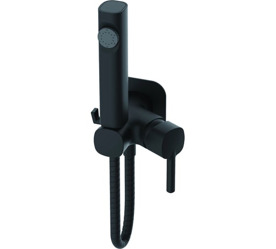 Смеситель с гигиенической лейкой Haiba HB5518-7 черный (336445) 00336445