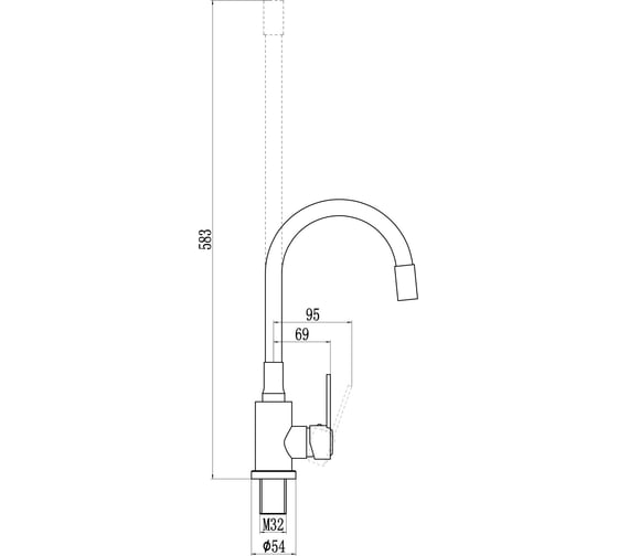 Смеситель для кухонной мойки Savol S-3002A12