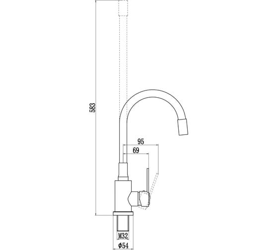 Смеситель для кухонной мойки Savol S-3002Q-04