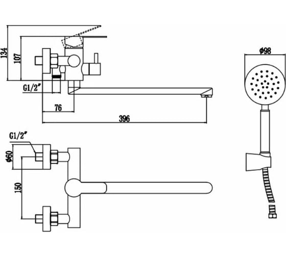 Смеситель для ванны Fmark FS8225Q