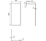 Душевая перегородка Paini WalkIN 90x195, рисунок рамка PAINI-WalkIN90F 8