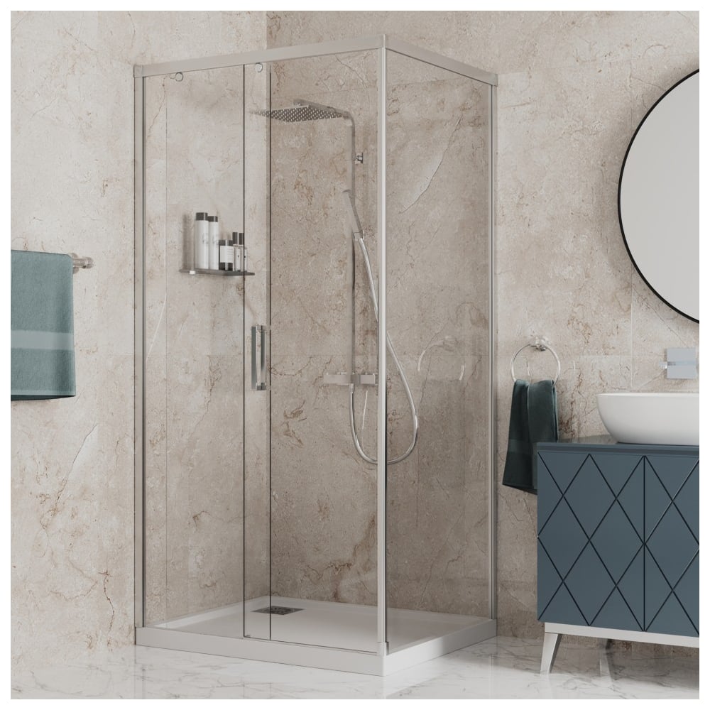 Душевое ограждение Paini Dax 120x80 см, прямоугольное, раздвижное ...