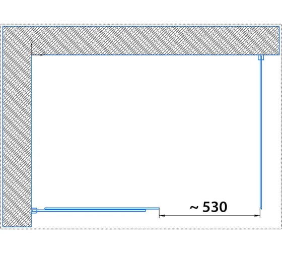 Душевое ограждение Paini Dax 120x80 см, прямоугольное, раздвижное, универсальное, черный матовый 60072