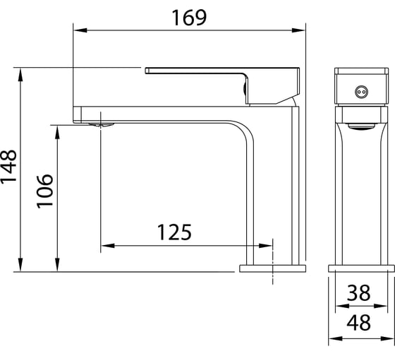 Смеситель для раковины Grossman Style золото сатиновый 510.K35.05.320